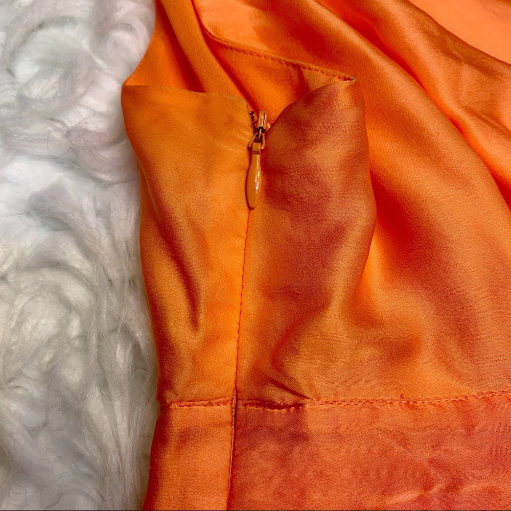 Inc International Concept Orange/Pink Silk Dress 2 View 6